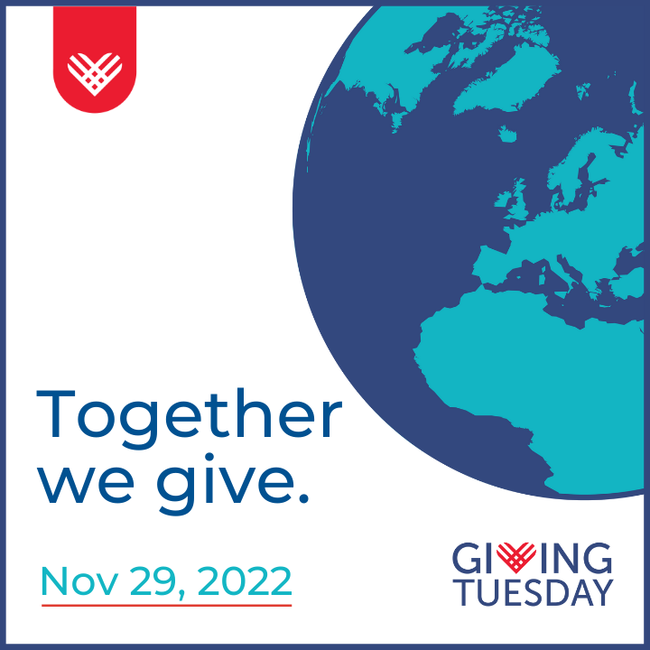 Giving Tuesday globe graphic