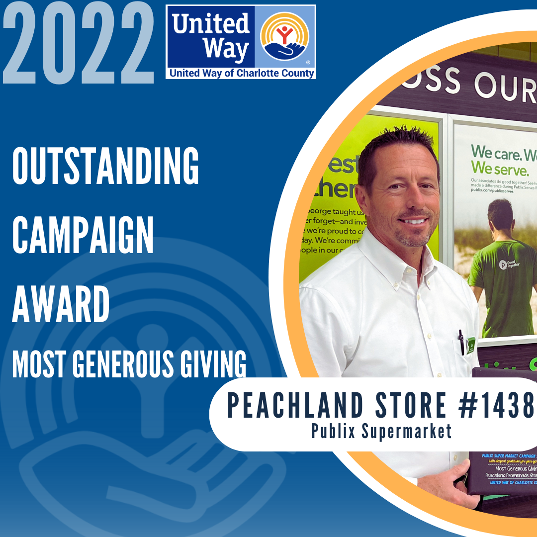 MOst Generous Giving Peachland Store #1438