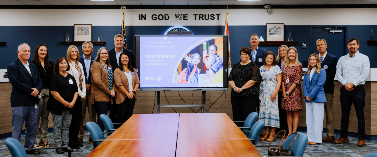 United Way Charlotte County, Charlotte County Public Schools and Peace River Elementary partners collaborating on the Community School initiative