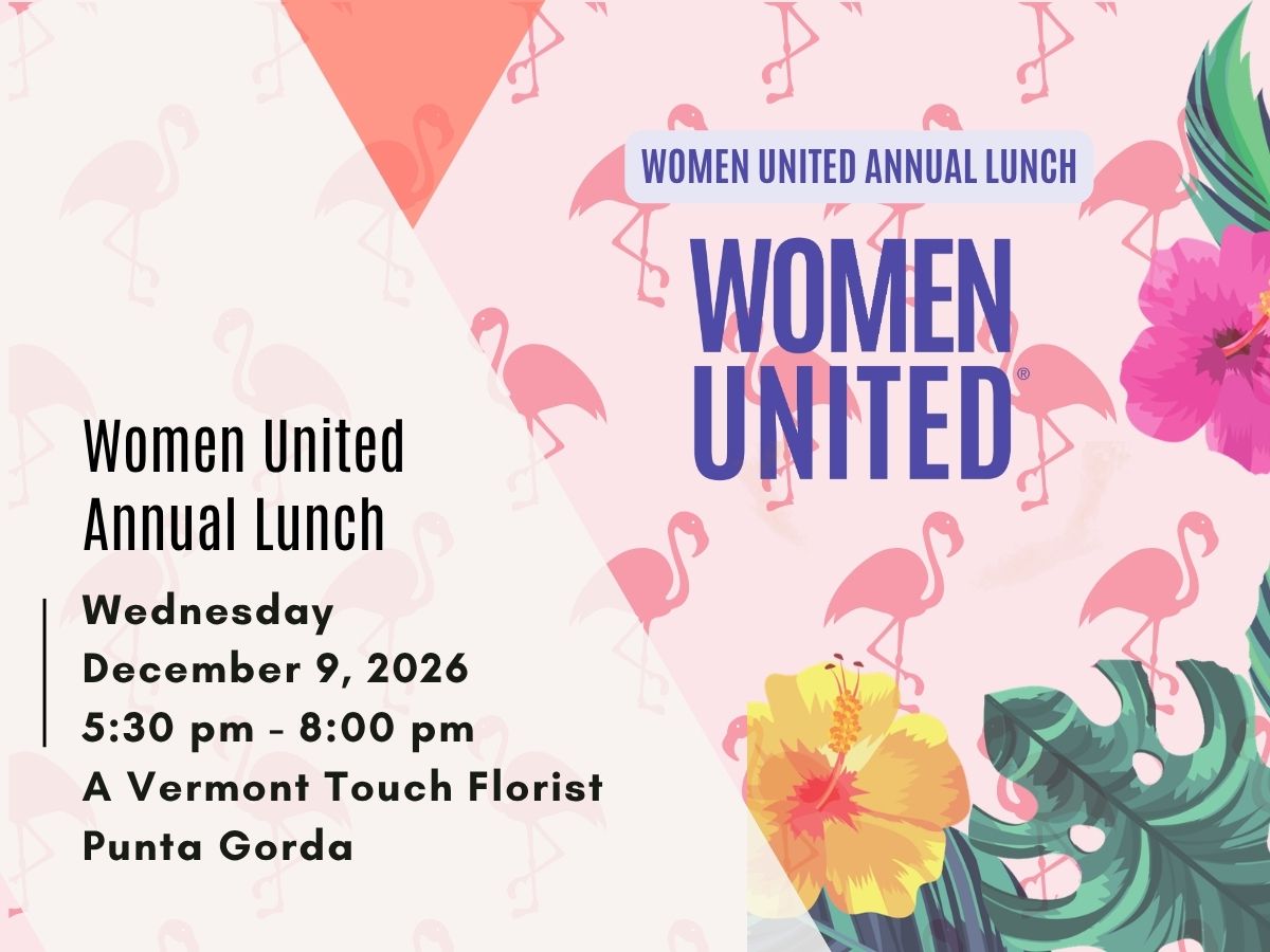 Women United Annual Lunch artwork; event details awaiting correction
