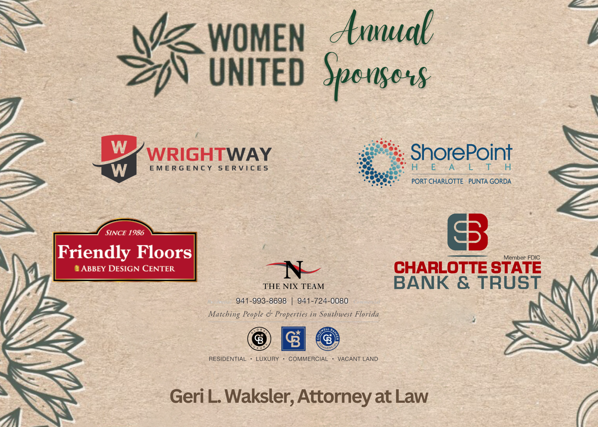 WU Annual Sponsors 2023