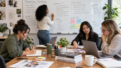 Women Creating a Marketing Plan